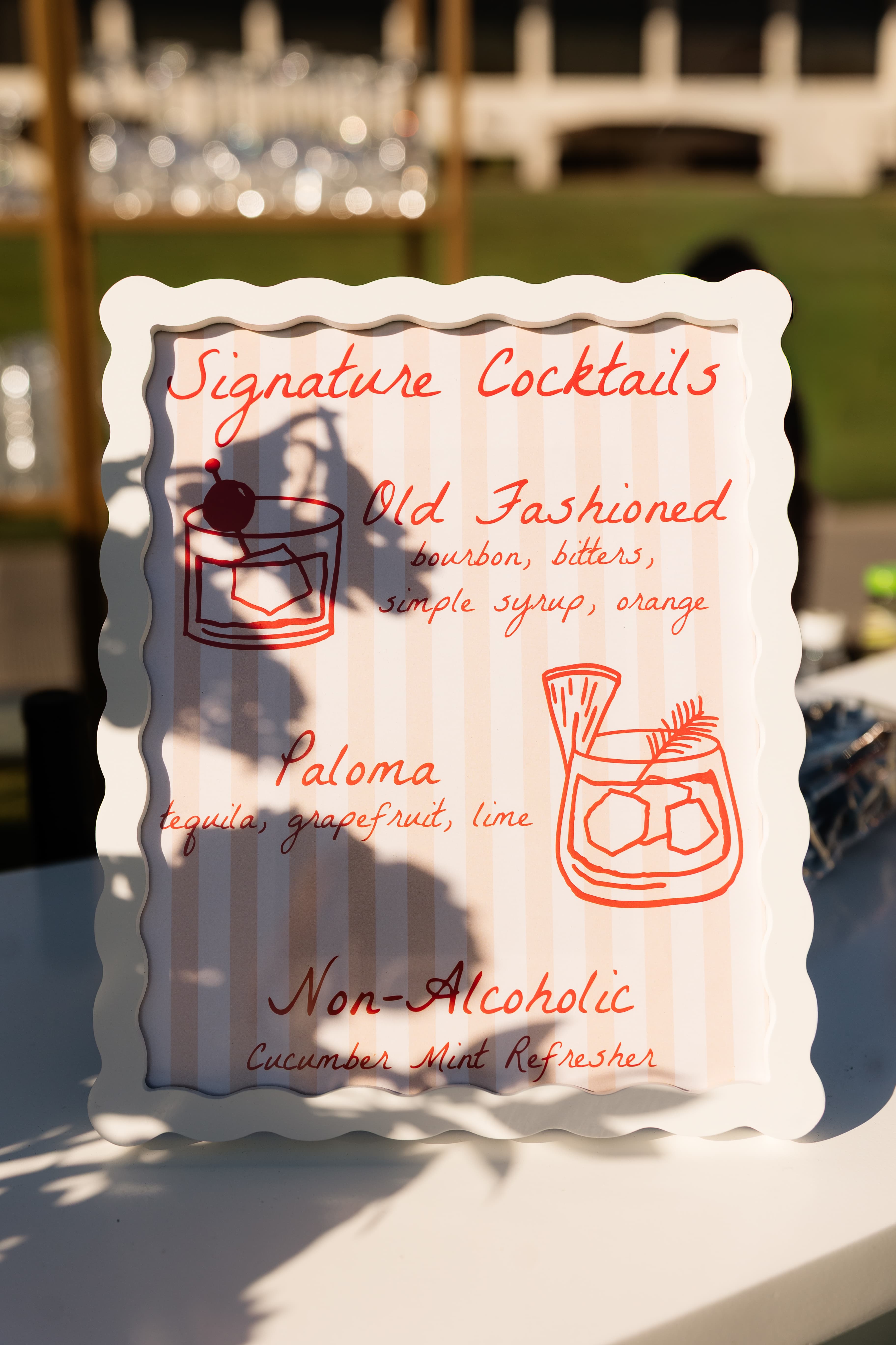 Signature drinks graphic design